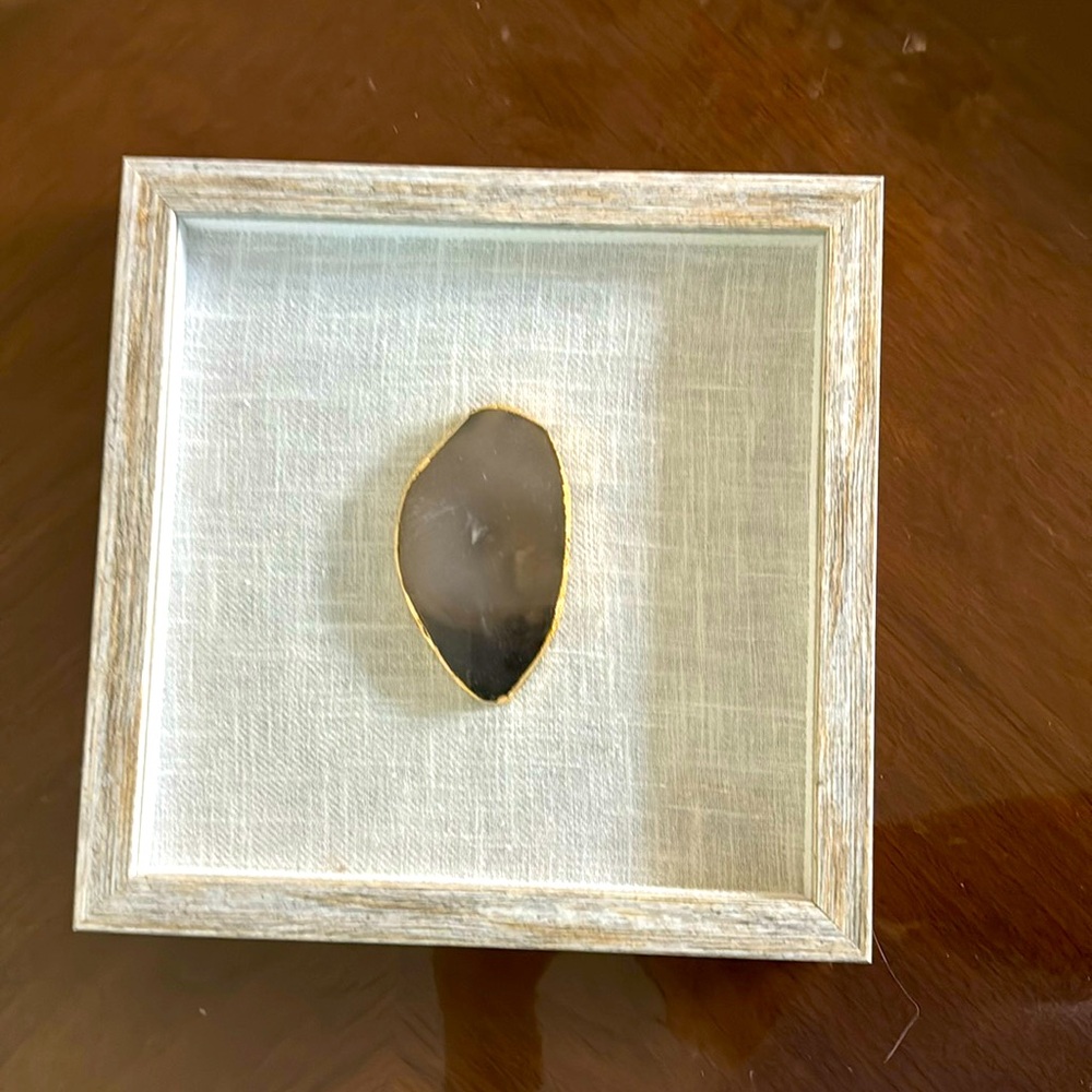 Stone art in frame